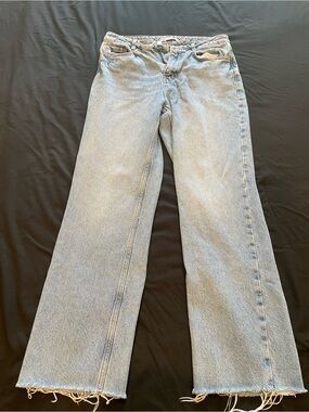 Zara Light Blue Wide Leg Jeans